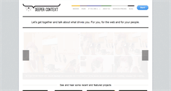 Desktop Screenshot of deepercontext.com